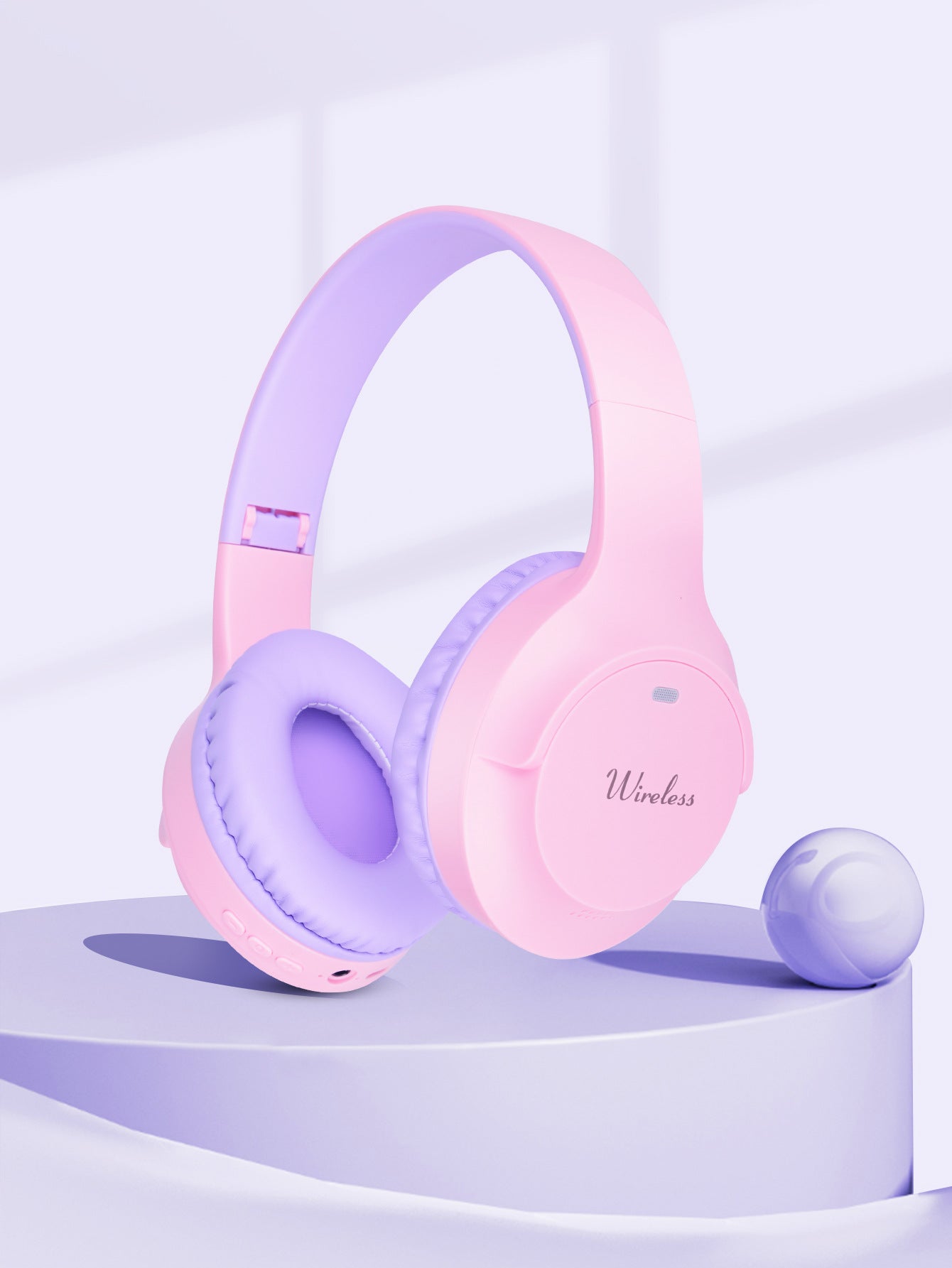 EK6 (8H Playtime,Wireless Headphones Bluetooth Over The Ear Headset with Microphone)
