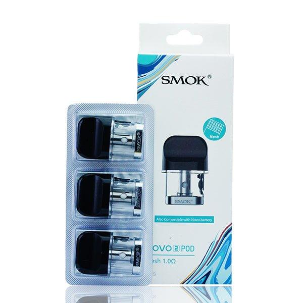 SMOK Novo 2 Replacement Pod Cartridge (Pack of 3)(Mesh 0.9 ohm)