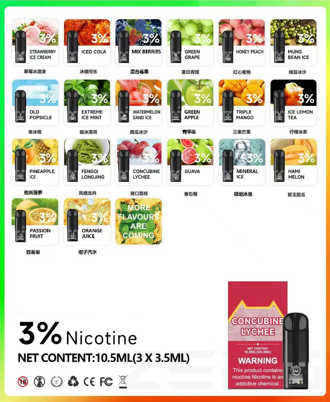 (Velvet Taro Ice Cream)Genuine zeroS Bullet 5th and 6th generation rods come with a large 3.5ml 3-piece