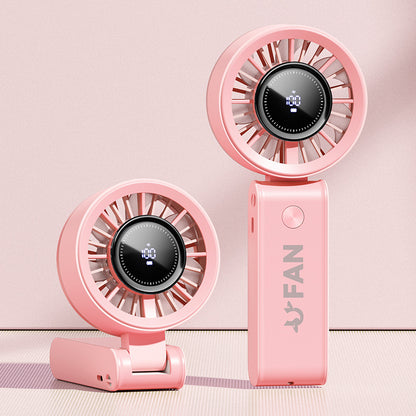 R-F137 (Handheld Portable Turbo Fan [8H Max Cooling Time], 4000mAh Type-C,Travel/Summer/Concerts/Lash, Gifts for Women)