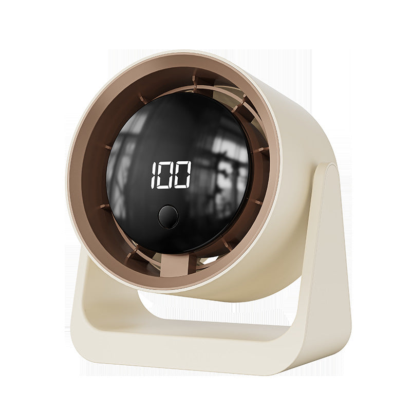 R-F022(105° Adjustable Tilt & 4000mAh Rechargeable Battery,Display Electricity in Real Time,Wall-Mounted Portable Fan for Home, Office, Travel )