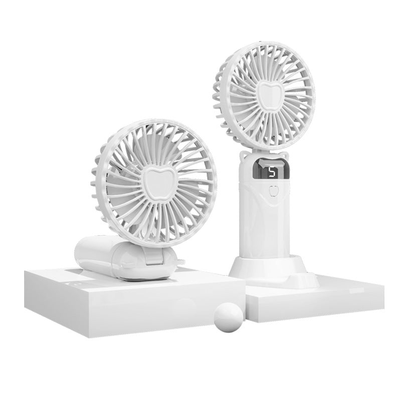 R-F007 (Handheld Portable Turbo Fan [8H Max Cooling Time], 3000mAh USB,Display Electricity in Real Time,Travel/Summer/Concerts/Lash, Gifts for Women)