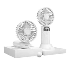 R-F007 (Handheld Portable Turbo Fan [8H Max Cooling Time], 3000mAh USB,Display Electricity in Real Time,Travel/Summer/Concerts/Lash, Gifts for Women)