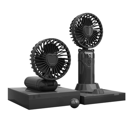 R-F007 (Handheld Portable Turbo Fan [8H Max Cooling Time], 3000mAh USB,Display Electricity in Real Time,Travel/Summer/Concerts/Lash, Gifts for Women)