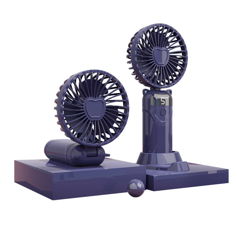 R-F007 (Handheld Portable Turbo Fan [8H Max Cooling Time], 3000mAh USB,Display Electricity in Real Time,Travel/Summer/Concerts/Lash, Gifts for Women)