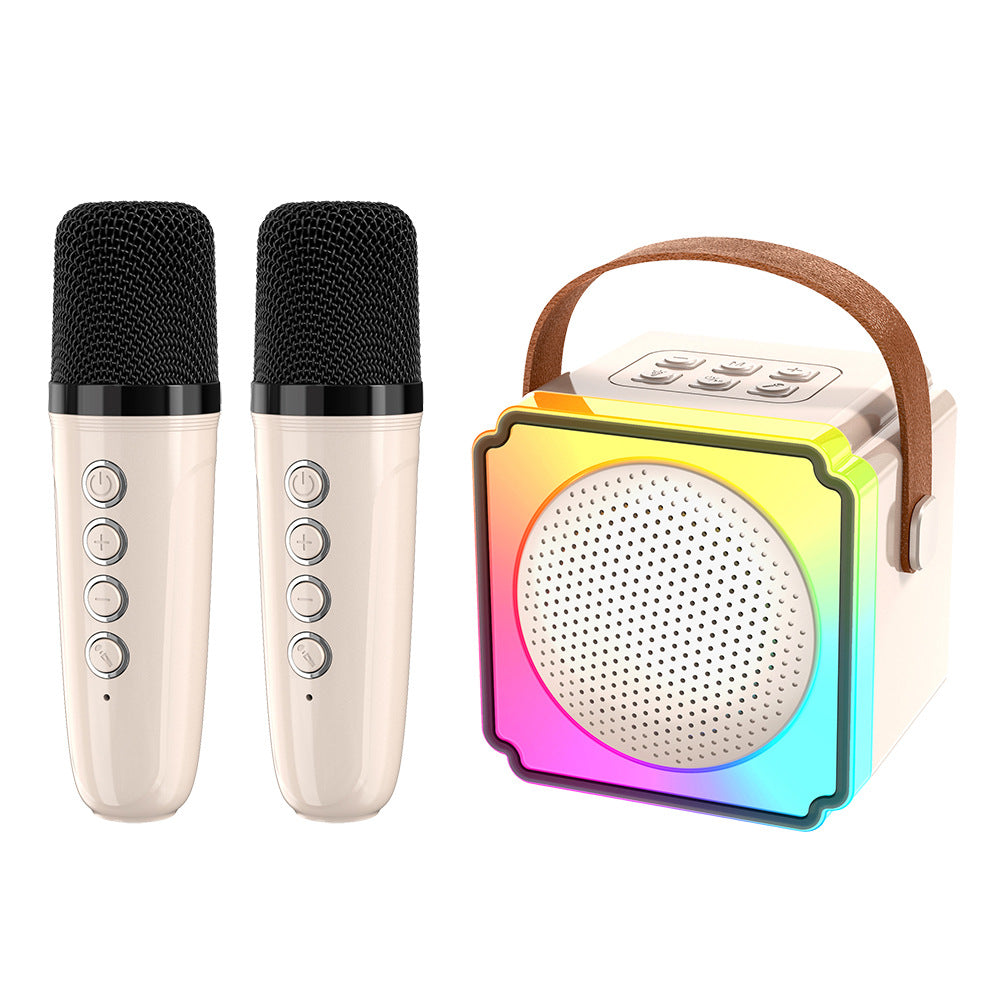 P8K （Portable Bluetooth Speaker with Lights, Powerful Crystal Clear Sound）