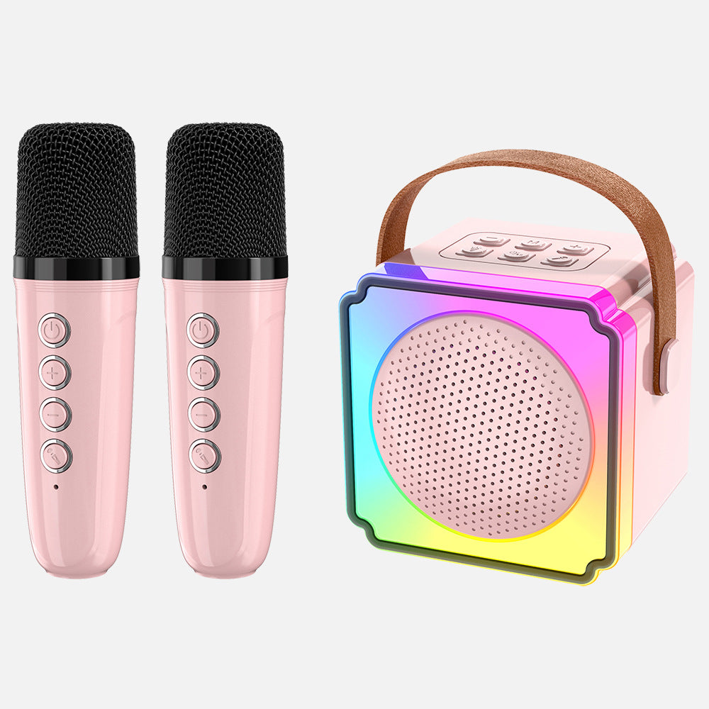 P8K （Portable Bluetooth Speaker with Lights, Powerful Crystal Clear Sound）