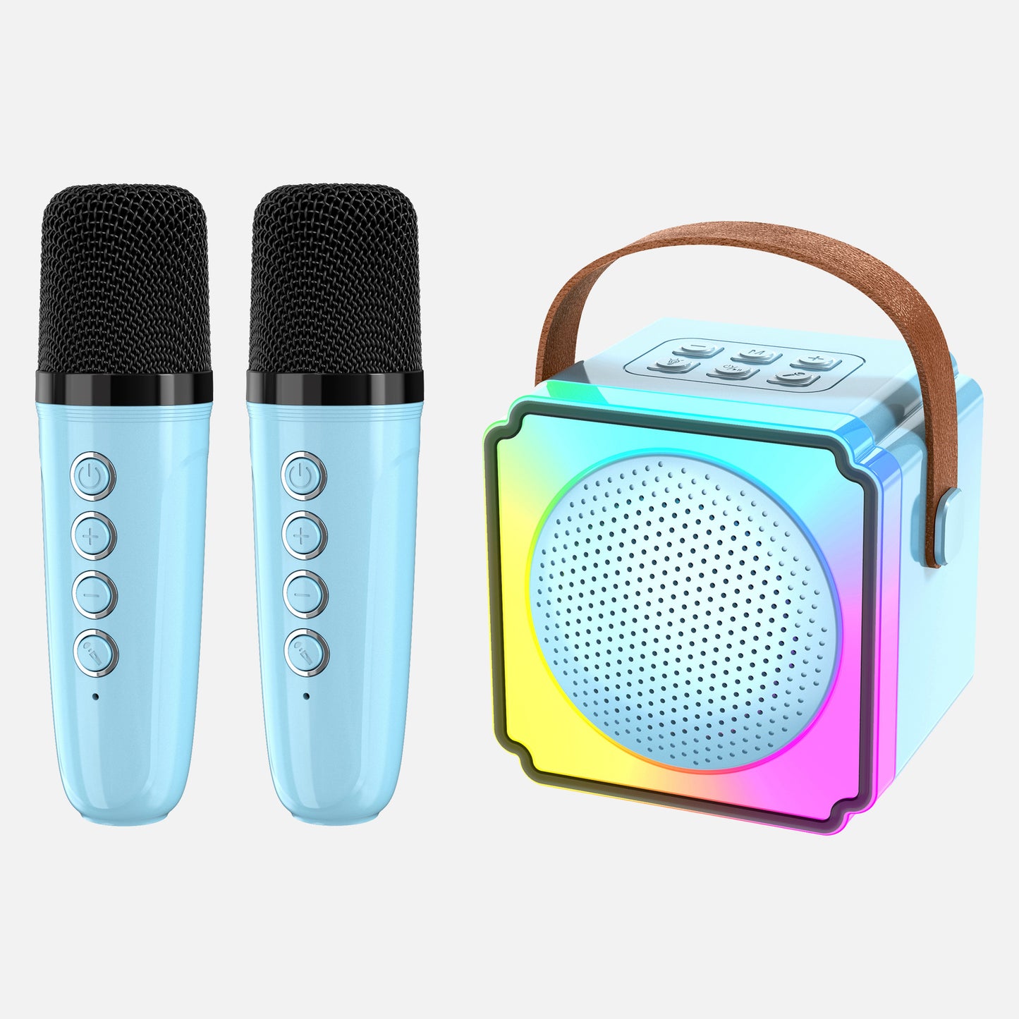 P8K （Portable Bluetooth Speaker with Lights, Powerful Crystal Clear Sound）
