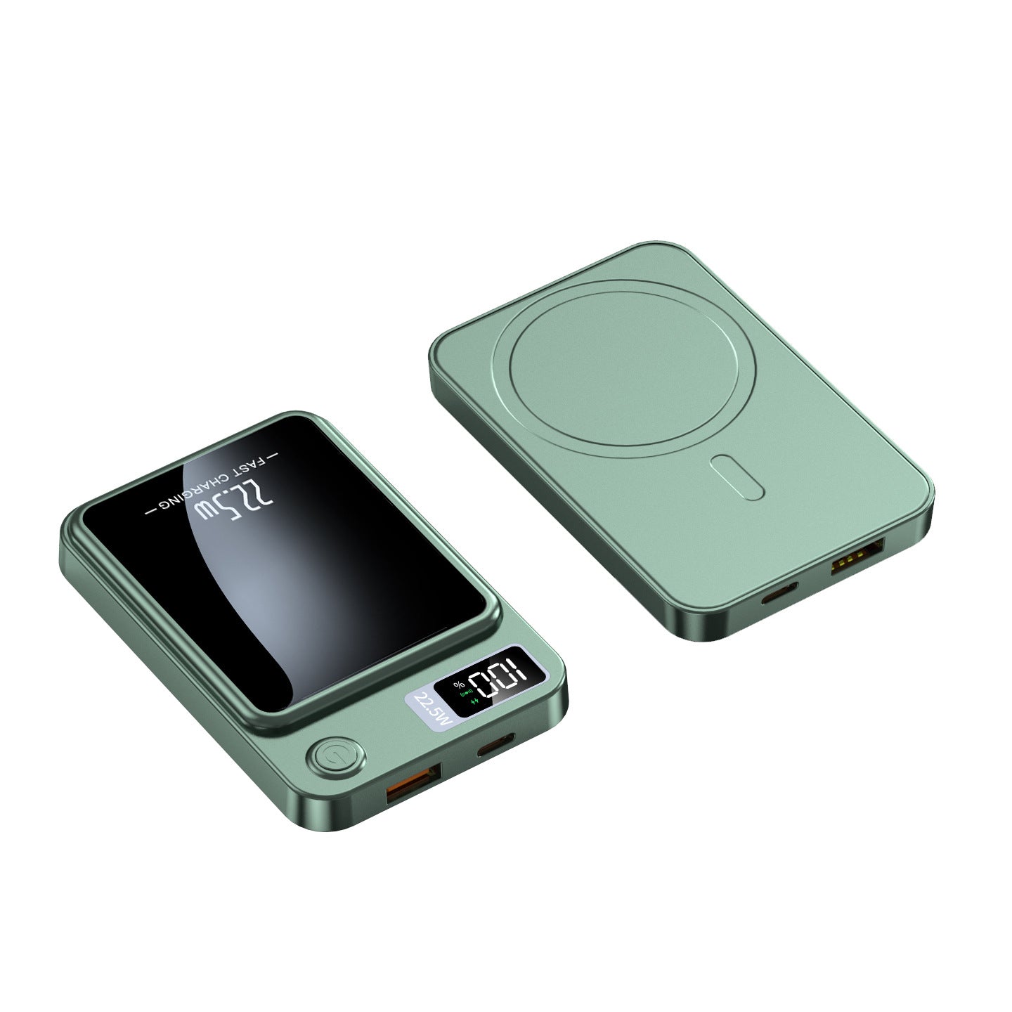 R-BS 120 PRO (10000 mAh 22.5W Battery Pack with USB-C in&Out LED Display,22.5W PD Fast Charging)