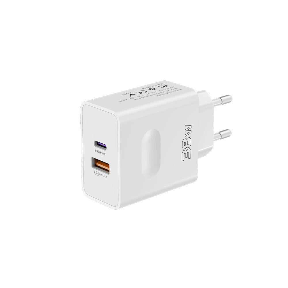 PD + QC3.0,38Wcharge head,5V/3A max（YOUXIN）