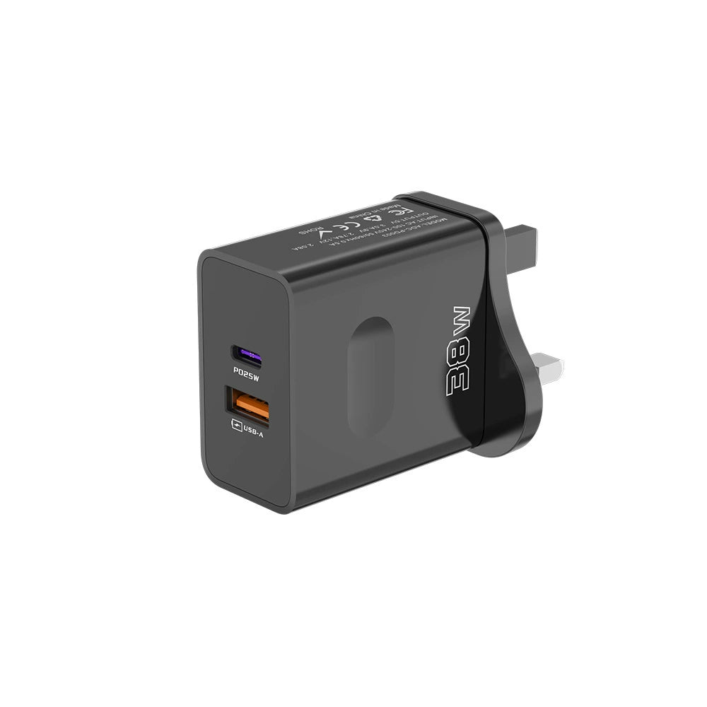 PD + QC3.0,38Wcharge head,5V/3A max（YOUXIN）