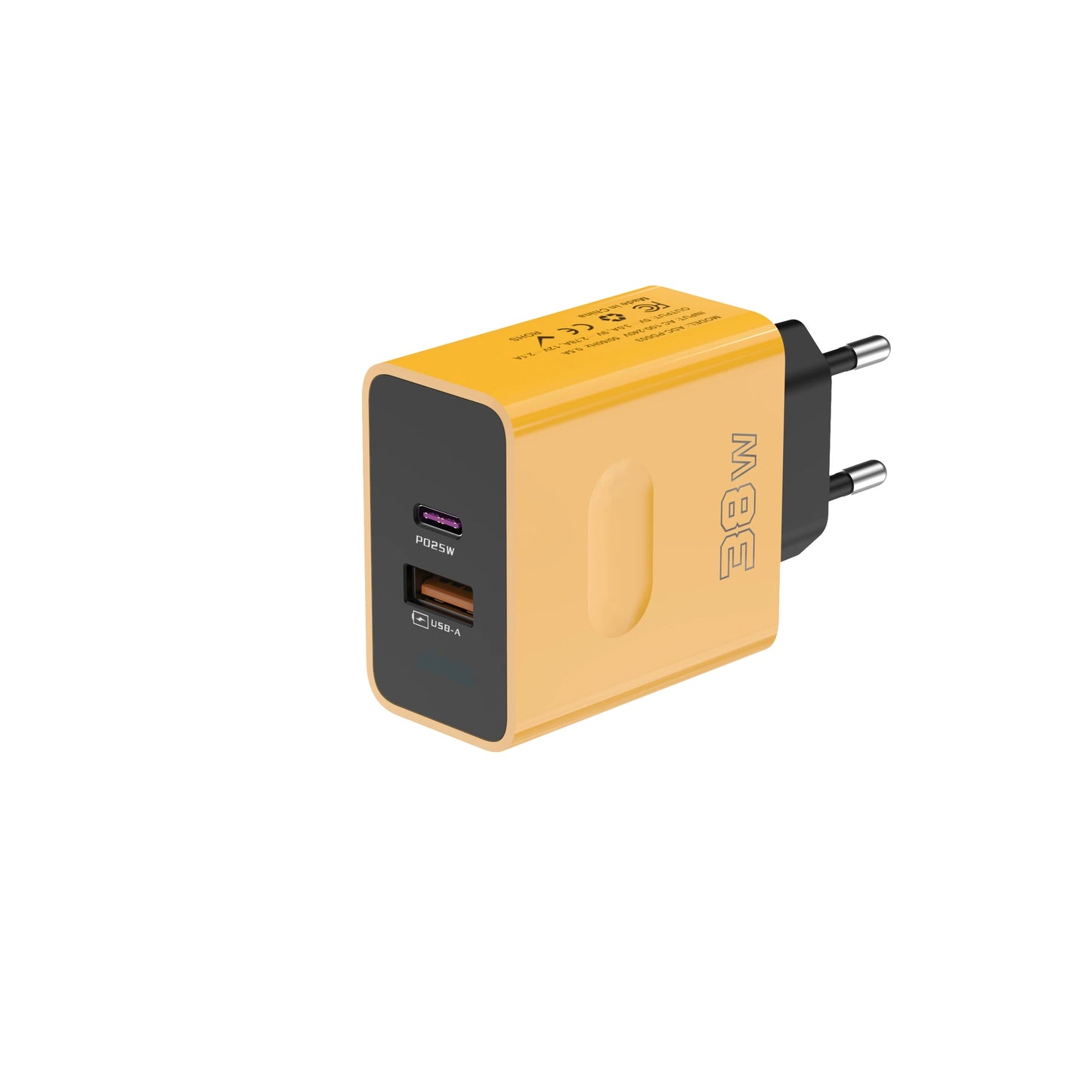 PD + QC3.0,38Wcharge head,5V/3A max（YOUXIN）