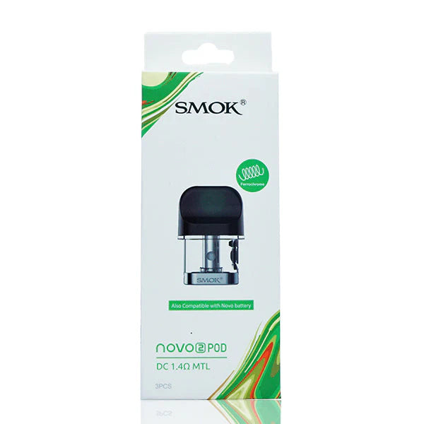 SMOK Novo 2 Replacement Pod Cartridge (Pack of 3)（Quartz 1.4ohm）