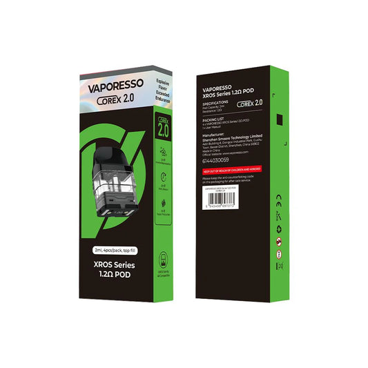 Vaporesso XROS Pods | 4-Pack（Corex 2.0 2mL 1.2ohm）